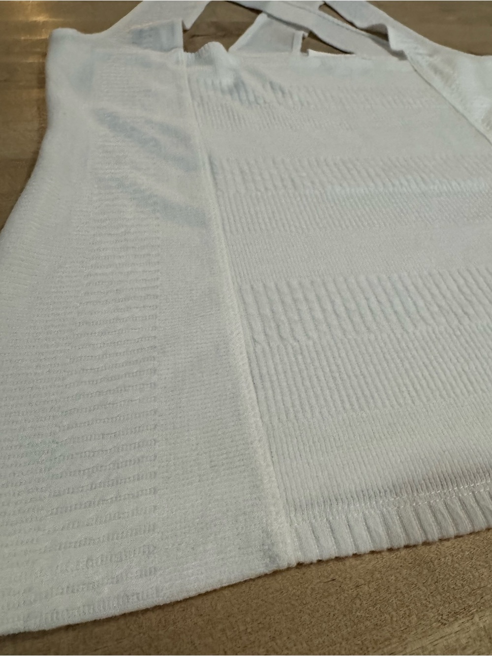 bohme White Ribbed Crossback Tank Top - Picture 4 of 7